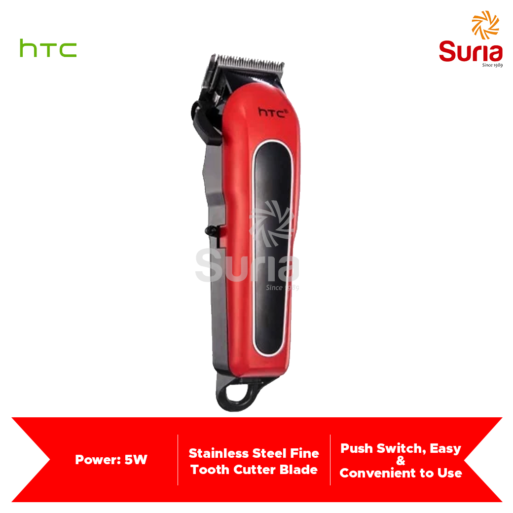 HTC Rechargeable Wireless Hair Clipper Electric Trimmer CT-8089 – Suria  Jerai Electrical Sdn Bhd