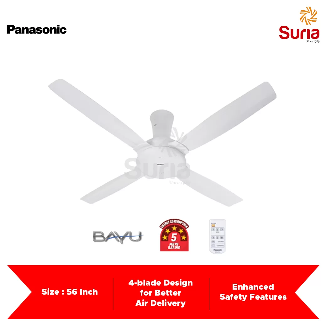 Panasonic 56 Bayu 4 Blades Ceiling Fan F M14czvbwh