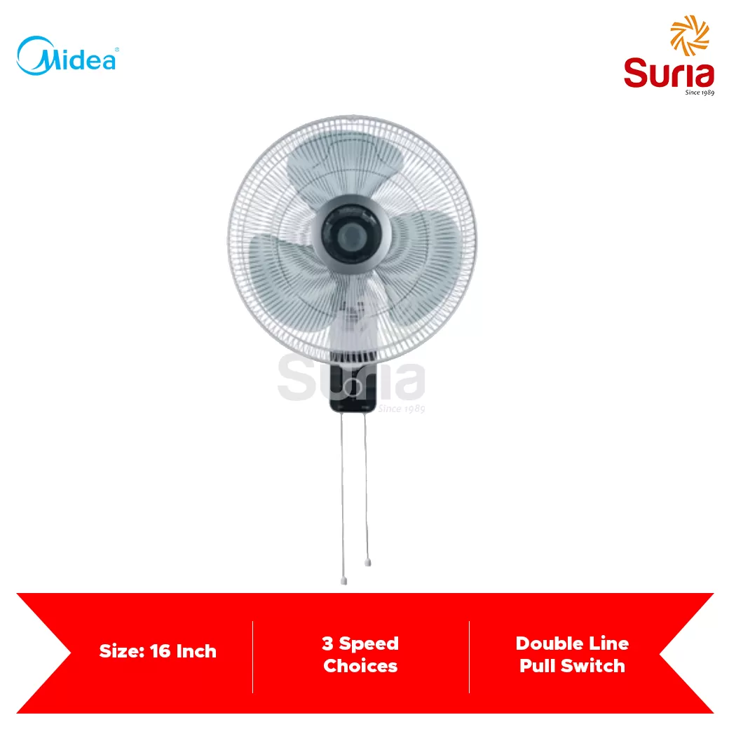 Midea 16 Inch Wall Fan Mf 16fw15ka