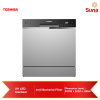Toshiba Dishwasher 8 Plate Setting With Anti Bacterial Filter DW-08T1(S)-MY
