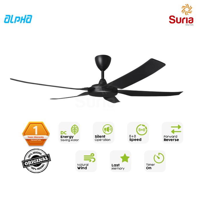 Alpha PRIMA 5B/56 DC Motor Ceiling Fan